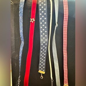 Set of 6 choker necklaces